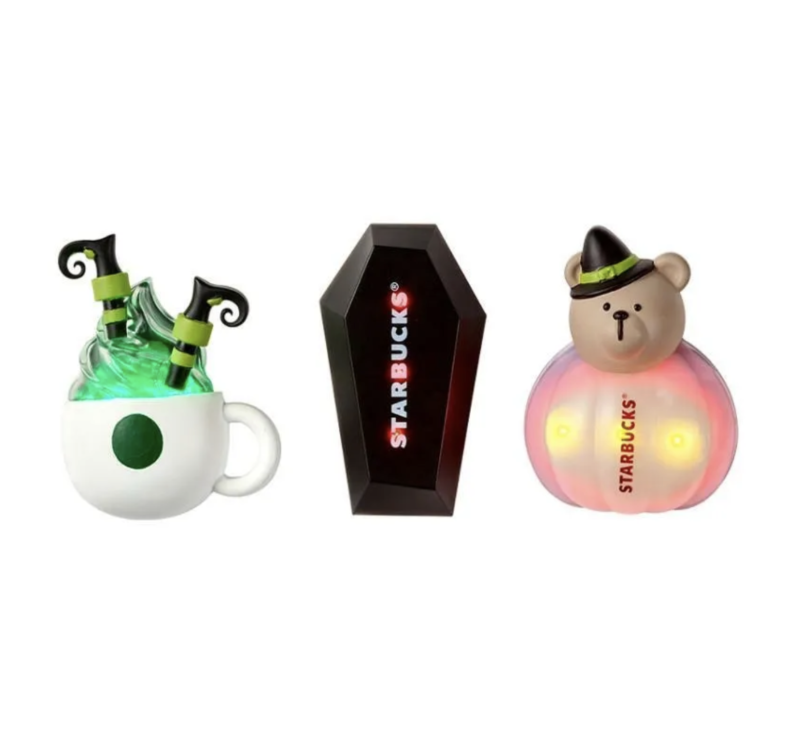 2021 Starbucks Korea Magic Halloween LED Pin Set 